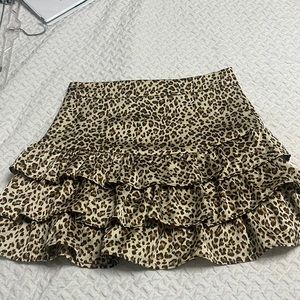 Cheetah skirt in a size xsmall